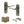 Old English Warwick Door Handle Pack (Bathroom Set - 3