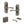 Old English Warwick Door Handle Pack (Bathroom Set - 2.5