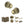 Old English Ripon Door Knob Pack (Bathroom Set - 4