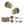 Old English Ripon Door Knob Pack (Bathroom Set - 3