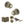 Old English Ripon Door Knob Pack (Lock Set - Horizontal Bathlock, 3