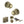 Old English Ripon Door Knob Pack (Lock Set - Horizontal Bathlock, 4