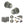 Old English Ripon Door Knob Pack (Lock Set - 3