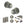Old English Ripon Door Knob Pack (Lock Set - 3