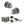 Old English Ripon Door Knob Pack (Lock Set - Horizontal Bathlock, 3