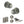 Old English Ripon Door Knob Pack (Lock Set - Horizontal Sashlock, 4