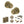 Old English Ripon Door Knob Pack (Lock Set - 3