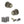 Old English Ripon Door Knob Pack (Latch Set - 3