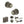 Old English Ripon Door Knob Pack (Bathroom Set - 4