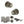 Old English Ripon Door Knob Pack (Lock Set - Horizontal Bathlock, 4