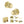 Old English Ripon Door Knob Pack (Bathroom Set - 3