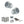 Old English Ripon Door Knob Pack (Lock Set - Horizontal Bathlock, 3