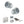 Old English Ripon Door Knob Pack (Lock Set - Horizontal Bathlock, 4