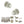 Old English Ripon Door Knob Pack (Bathroom Set - 4