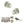 Old English Ripon Door Knob Pack (Lock Set - Horizontal Bathlock, 4