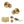 Old English Ripon Door Knob Pack (Lock Set - Horizontal Bathlock, 3