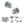 Old English Ripon Door Knob Pack (Bathroom Set - 3