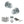 Old English Ripon Door Knob Pack (Lock Set - Horizontal Bathlock, 3