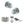 Old English Ripon Door Knob Pack (Lock Set - Horizontal Bathlock, 4