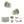 Old English Ripon Door Knob Pack (Bathroom Set - 3