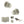 Old English Ripon Door Knob Pack (Lock Set - Horizontal Bathlock, 3