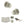 Old English Ripon Door Knob Pack (Lock Set - Horizontal Bathlock, 4