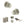 Old English Ripon Door Knob Pack (Lock Set - Horizontal Bathlock, 4