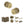Old English Harrogate Door Knob Pack (Bathroom Set - 3
