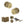 Old English Harrogate Door Knob Pack (Lock Set - Horizontal Bathlock, 3