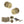 Old English Harrogate Door Knob Pack (Lock Set - Horizontal Bathlock, 4