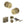 Old English Harrogate Door Knob Pack (Lock Set - Horizontal Bathlock, 4