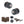 Old English Harrogate Door Knob Pack (Lock Set - Horizontal Bathlock, 3