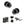 Old English Harrogate Door Knob Pack (Lock Set - Horizontal Bathlock, 4