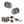 Old English Harrogate Door Knob Pack (Lock Set - Horizontal Bathlock, 3