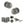 Old English Harrogate Door Knob Pack (Lock Set - Horizontal Bathlock, 4