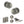Old English Harrogate Door Knob Pack (Lock Set - Horizontal Sashlock, 4