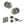 Old English Harrogate Door Knob Pack (Lock Set - Horizontal Bathlock, 4