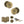 Old English Harrogate Door Knob Pack (Lock Set - Horizontal Bathlock, 3