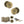 Old English Harrogate Door Knob Pack (Lock Set - Horizontal Bathlock, 4