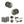 Old English Harrogate Door Knob Pack (Bathroom Set - 3