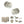 Old English Harrogate Door Knob Pack (Bathroom Set - 3