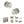 Old English Harrogate Door Knob Pack (Bathroom Set - 3