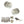 Old English Harrogate Door Knob Pack (Lock Set - Horizontal Bathlock, 4