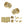 Old English Harrogate Door Knob Pack (Bathroom Set - 4