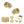 Old English Harrogate Door Knob Pack (Lock Set - 3