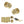 Old English Harrogate Door Knob Pack (Lock Set - Horizontal Bathlock, 4