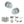 Old English Harrogate Door Knob Pack (Bathroom Set - 4