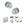 Old English Harrogate Door Knob Pack (Bathroom Set - 3