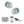 Old English Harrogate Door Knob Pack (Lock Set - Horizontal Bathlock, 3