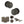 Old English Harrogate Door Knob Pack (Lock Set - Horizontal Bathlock, 3